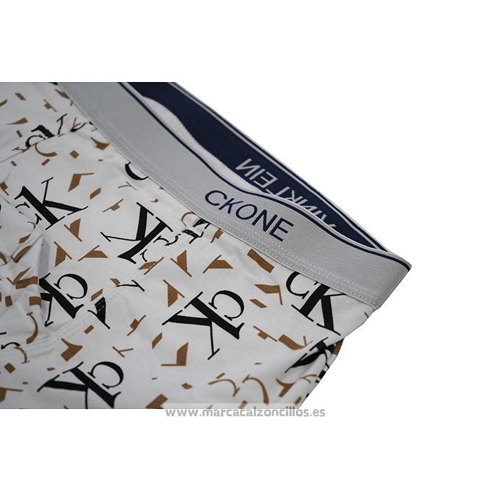 Boxer Calvin Klein Hombre CK One Prints Colors Blanco